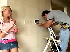 Madison Scott gives herself to the electrician