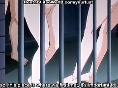 Lovely anime with big breasted sweetie having steamy doggy style sex