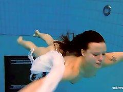 Perky teen boobs are beautiful underwater