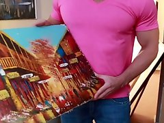 Big-Titted milf Darla Crane has painted in jiz by oustanding joystick art learner
