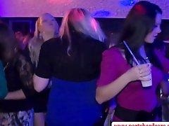 Real euro amateurs fuck at club in front of crowd