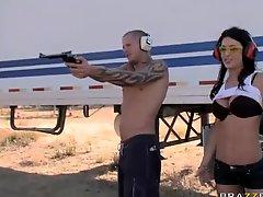 Cock and Load With Jessica Jaymes Outdoor Blowjob and Sex