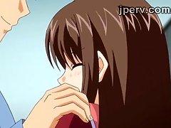 Innocent Anime schoolgirl gets teased by horny teacher