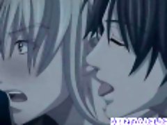 Hentai gay kissing and hot sex fun