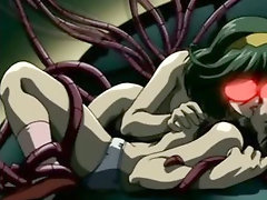 Hentai cutie caught and fucked by monster tentacles