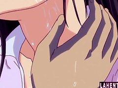 Anime teen gets her pussy fingered