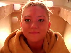 Pure angel Alison is masturbating in the shower