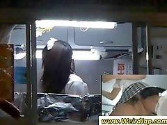 Ungovernable hoe gets fingered and fucked in a small food van