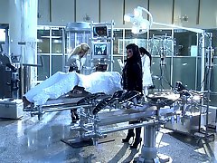 Hot Sci Fi Fuck! Jessica Drake and Kaylani Lei in a Lab with a Scientist! Hot FFM Threeway!