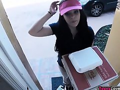 Kimber delivers food and gets banged