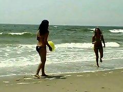Striking Babes In Bikini Gets Pounded Hardcore At The Beach