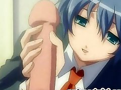 Shemale hentai coed gets blowjob her bigcock