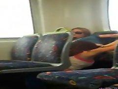 Pussy eating.... on the train