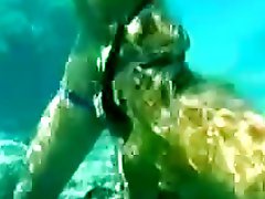 Couple Have A Pleasurable Time Underwater