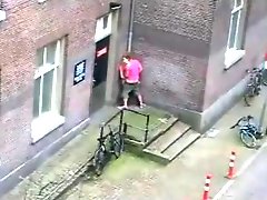 People having sex on the street (The Netherlands).