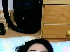 JAPANESE GIRL TALKS DIRTY & TAKES BOYFRIENDS LOAD ON TITS
