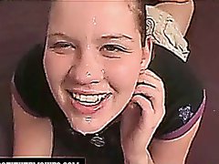 Tight Chubby college amateur facial