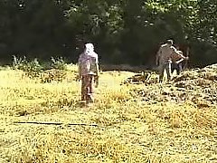 Turkish group on the farm