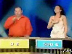 Sexy game show contestant French Telesion