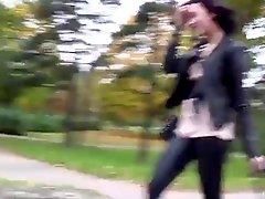 Euro teen Sheri lands on a cock