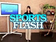 Japanese sports news fucked from behind 