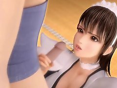 3d maid sucking cock and fucking