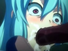 Hentai girl fucking with tentacles and filling with full semen