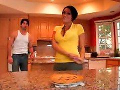 Dylan Ryder the hot brunette MILf gets fucked in the kitchen