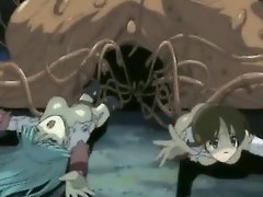 Schoolgirls hentai caught and group drilled by tentacles