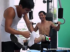 Ticklish Gym Buddy