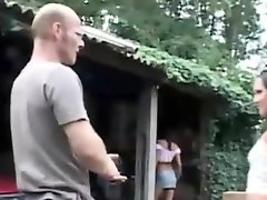 Hardcore catfighting ending with a deephroat blowjob