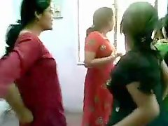 Indian girls in dresses dance it up