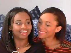 Cute Lesbian Black Friends Interviewed And Fucked