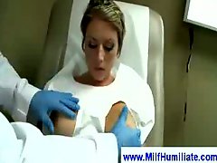Milf gets punished at the dentist office