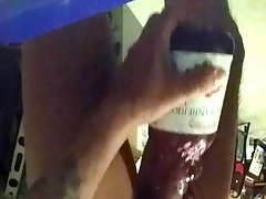 Fucking my wifes juice bottle