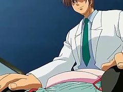 Manga Doctor takes his giant dong out of his pants and gives it to one of his naughty patients