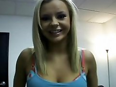 Blonde bombshell Bree Olson gives a close up of her sweet snatch being fucked