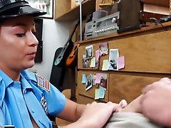 This Latina police woman has got both tits and ass