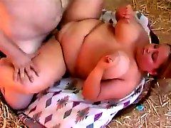 HOT FUCK #65 (Short Busty BBW with Pigtails visit the Farm)
