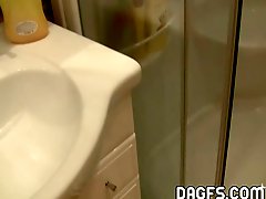 Amateur teen gets cock in a bathroom