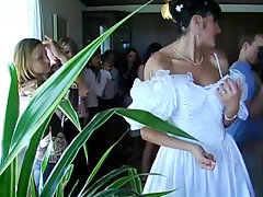 Whores suck and fuck at a wedding