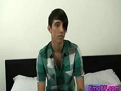 Cute gay emo stripping and jerking his cock 3 by EmoBF