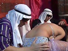 British Female twins and friend get fucked by Arabs