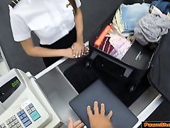 Latina stewardess sucks cock for money
