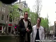 Real Dutch whore is tits spanked by a tourist