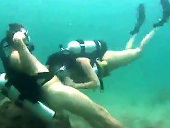 Scuba Diving Couple Having Sex Underwater