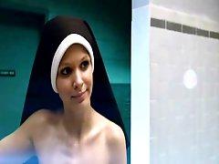 Nude nuns in shower