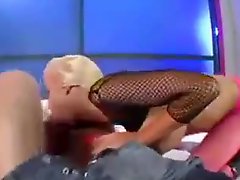 Hot body Krystal Steal boots and fishnets fuck