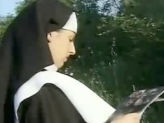 Nun's ass licking