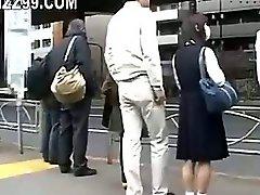 Japanese schoolgirl fucked on bus